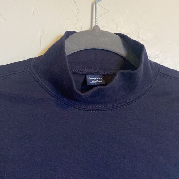 Navy blue long sleeve turtleneck - Picture 2 of 5